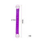 Bdsm Bondage Shop Silikonové oboustranné lesbické dildo Barva Fialová – Zboží Mobilmania