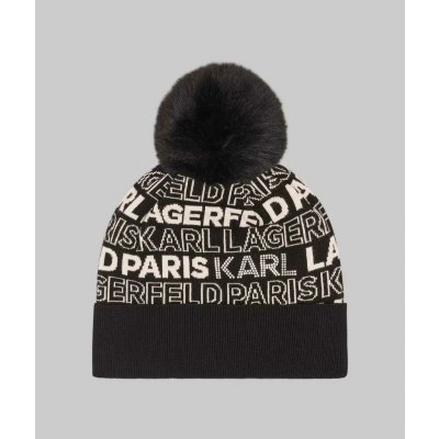 Karl Lagerfeld dámská zimní čepice KLP LOGO STUD – Hledejceny.cz