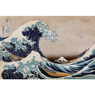 Plakát, Obraz - Hokusai - Te Great Wave of Kanagawa, (91.5 x 61 cm) – Zbozi.Blesk.cz