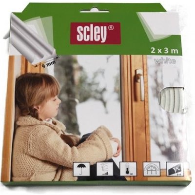 Scley těsnění do dveří a oken 0398-401006 bílé