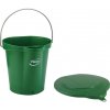 Úklidový kbelík Vikan Zelený plastový kbelík s víkem 6 l 56882