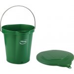 Vikan Zelený plastový kbelík s víkem 6 l 56882 – Sleviste.cz