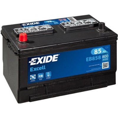 Exide Excell 12V 85Ah 800A EB858 – Zboží Mobilmania