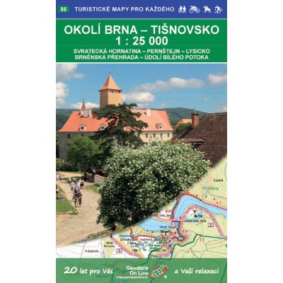 Okolí Brna Tišnovsko 1:25 000 (2020, 2. vydání, GOL_85)