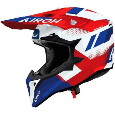 AIROH CROSS / ENDURO / ATV / QUAD WRAAAP VISION barva červená/světle modrý/bílá rozměr S | Zboží Auto