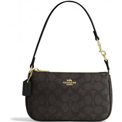 Coach kabelka Nolita 19 In Signature Canvas Gold Walnut Black – Zboží Dáma