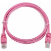 síťový kabel Gembird ETH0521TF patch c5e UTP, 5m, růžový