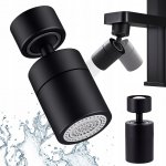 Otočný perlátor na vodovodní kohoutek - černý – Zboží Mobilmania
