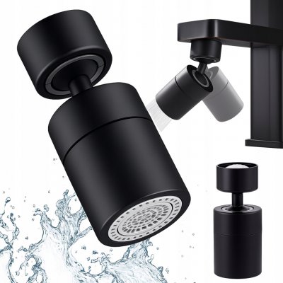 Otočný perlátor na vodovodní kohoutek - černý – Zboží Mobilmania