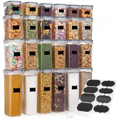 SPRINGOS KI0172 Plastové dózy na potraviny sada 24 ks – Zboží Mobilmania