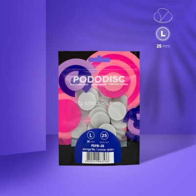 Pododisc Staleks Pro L Jednorázové pilníky-houbičky na pedikúru 25 ks – Hledejceny.cz
