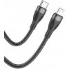 usb kabel Borofone BX61 Source - Type C to Lightning - PD 20W, 1m, černý