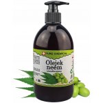 NEEMOVÝ OLEJ NERAFINOVANÝ PŘÍRODNÍ LISOVANÝ ZA STUDENA + DÁVKOVAČ 500 ml 0,5 l – Sleviste.cz