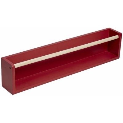 LA FACTORY Dětské police na knihy HEAD IN THE CLOUDS, červená barva – Sleviste.cz