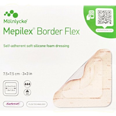 Mepilex Border Flex Krytí 7.5 x 7.5 cm 5 ks – Hledejceny.cz