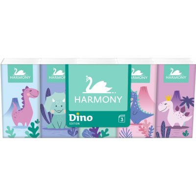 Harmony Dino papírové kapesníčky 3-vrstvé 10 x 10 ks – Hledejceny.cz