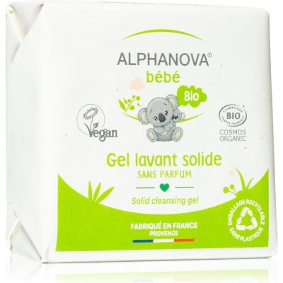 Alphanova Baby Bio tuhý sprchový gel pro děti od narození 100 g