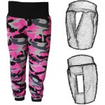 Dětské tepláky s kapsami maskáč růžové šedé černé černý – Zboží Dáma