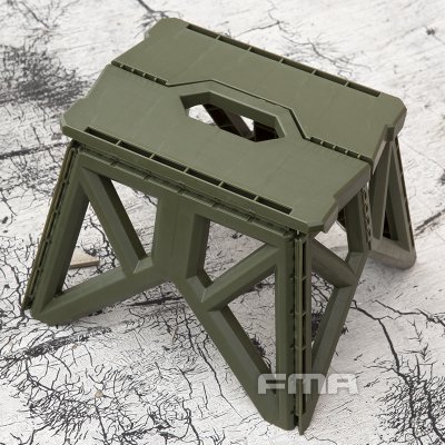 Skládací plastová židle military zelená, FMA – Zboží Mobilmania