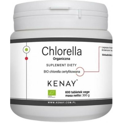 Kenay Chlorella BIO chlorella vulgaris 600 tablet – Hledejceny.cz