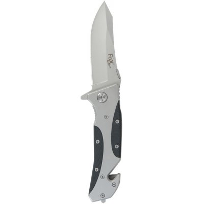 Nůž zavírací s řezacím a úderným nástrojem 45881 stříbřito-černý – Zboží Mobilmania