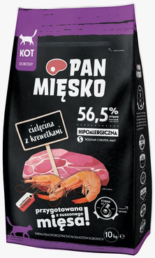 PAN MIĘSKO Telecí maso s krevetami 10 kg