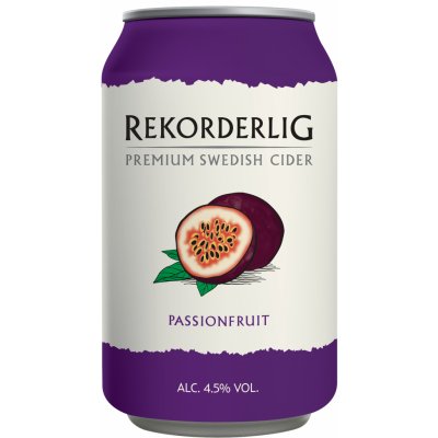 Rekorderlig Passionfruit Cider 24 x 0,33 l (plech) – Zboží Dáma