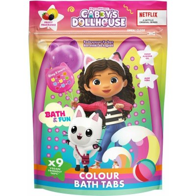 Gabby's Dollhouse Colour Bath Tabs barevné šumivé tablety do koupele 3y+ 9x16 g – Zboží Dáma