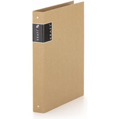Karton P+P 2kroužkový pořadač Kraft nature - A4 4 cm hnědý – Zboží Mobilmania