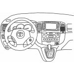 Konzole pro držák mobilního telefonu do Toyota Verso