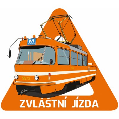 Dopravní svět Magnetka tramvaj mazačka pozor – Zboží Mobilmania