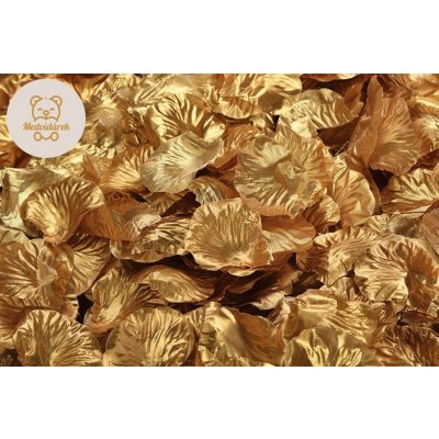 Medvídárek Okvětní lístky růže 800 ks - zlaté – Zboží Mobilmania