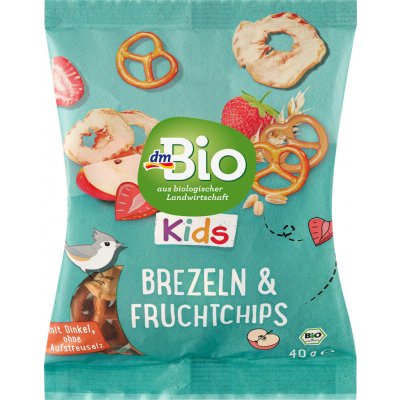 dmBio bio špaldové mini preclíky se sušenými jablky a jahodami 40 g – Zbozi.Blesk.cz