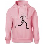 Běžec Oversized mikina dámská Moon kratší + širší Růžová – Zboží Dáma
