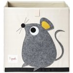 Box 3 Sprouts Myš plstěná 33 x 33 x 33 cm béžová – Zboží Mobilmania