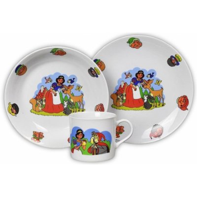 CZ Dětská jídelní sada porcelán SNĚHURKA 3 ks – Hledejceny.cz