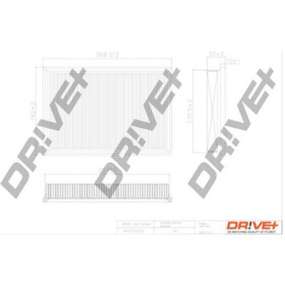 Vzduchový filtr DRIVE+ DP1110.10.0135 – Hledejceny.cz
