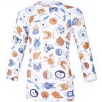 Little Angel Tričko smyk DR Tisk Outlast Bílá barevná zvířátka – Zboží Mobilmania