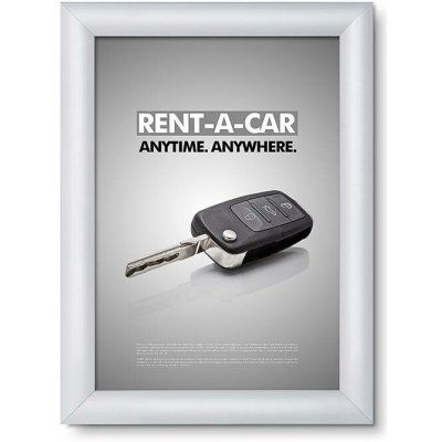 Jansen Display Klaprám A5 ostrý roh profil 20 mm 177 x 239 mm – Sleviste.cz