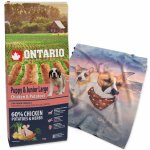 Krmivo Ontario Puppy & Junior Large Chicken & Potatoes 12kg