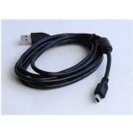 Gembird CCF-USB2-AM5P-6 USB 2.0 A-Mini B (5pin) propojovací, HQ s ferritovým jádrem, 1,8m, černý – Zboží Mobilmania