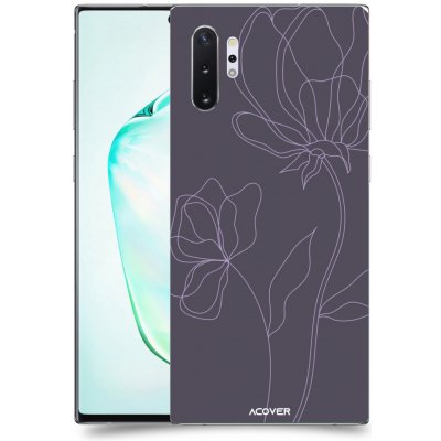 Pouzdro ACOVER Samsung Galaxy Note 10+ N975F s motivem Line Flower II – Zboží Mobilmania