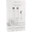 Nioxin System 1 Cleanser šampon 150 ml + System 1 Cleanser šampon 150 ml + System 1 Scalp Revitaliser kondicionér 50 ml System 1 Scalp Treatment Pro jemné a chemicky neošetřené vlasy dárková sada