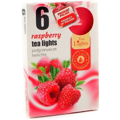 Admit Tea Lights Raspberry 6 ks