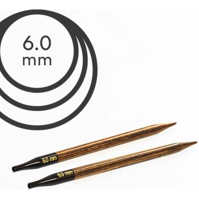 Jehlice kruhové výměnné Knit Pro ginger - 6.00 mm – Zboží Dáma