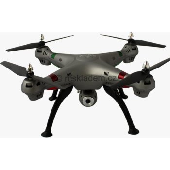RCskladem Koome K800 52cm nejhezčí dron na trhu s HD kamerou bez barometru stříbrný 20730897xS