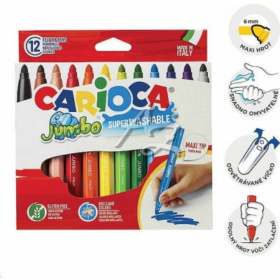 Carioca Jumbo 12barev 40569 – Zboží Živě