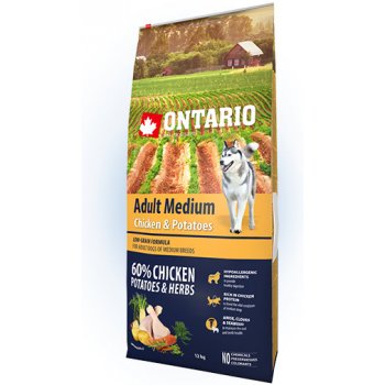 Ontario Adult Medium Chicken & Potatoes 12 kg