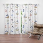 Sablio Závěs Na vlnách oceánu: 2ks 140x250cm – Hledejceny.cz