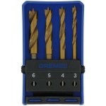 Dremel 636 sada vrtáků do dřeva s TiN povlakem, 3-4-5-6mm 4ks 26150636JA – HobbyKompas.cz